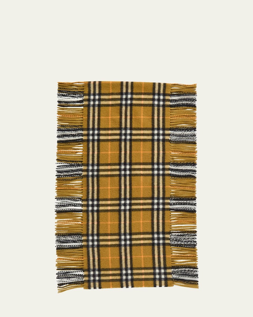 Check Happy Cashmere Scarf